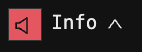 TTS off: the Info button with a red speaker icon
